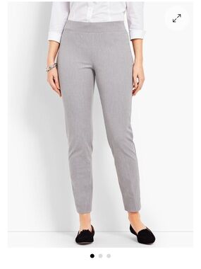 Talbots Light Gray Slim Ankle Pants